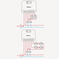 SONOFF MINI DUO-L Zigbee 3.0 à 2 Canaux Sans Neutre