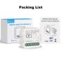 Tuya Smart WiFi DC-schakelmodule met schoon contact voor inbouwmontage