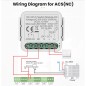 Tuya Modulo Interruttore AC 240V o DC 5–48V Smart WiFi a Contatto Pulito da Incasso