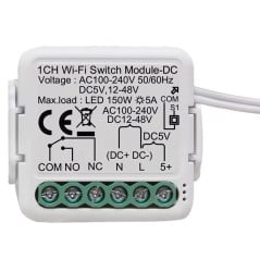 Tuya Modulo Interruttore AC 240V o DC 5–48V Smart WiFi a Contatto Pulito da Incasso