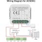 Tuya Smart WiFi DC Switch Module with Clean Contact for Flush Mounting