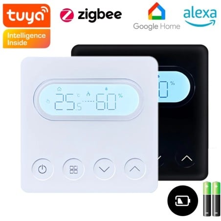 Zigbee Slimme Thermostaat op Batterij Beca BHT-209 met Potentiaalvrij Contact