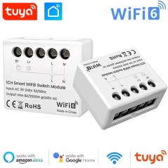 Módulo Interruptor Inteligente Wi-Fi 6 con Medidor de Energía