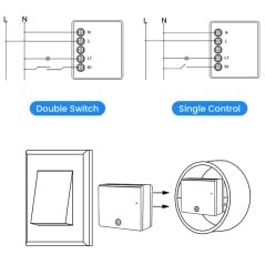 Smart Wi-Fi-schakelmodule 6 met energiemeter voor verlichting
