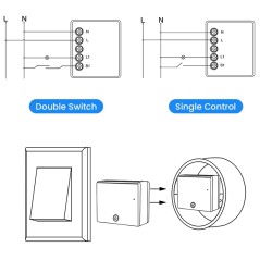 Smart Wi-Fi Switch Module 6 with Energy Meter for Lights