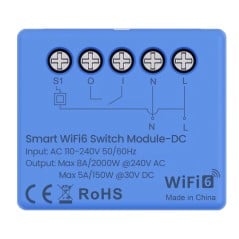 Tuya Modulo Relè a Contatto Pulito Smart Wi-Fi 6