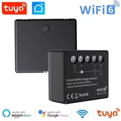 Misuratore Energia Smart Wi-Fi 6 Tuya 16A da Incasso