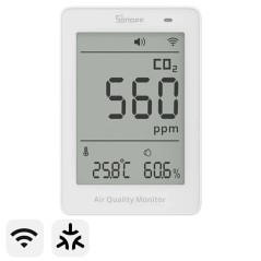 Sonoff AirGuard CO2 SAWF-08P Moniteur de qualité de l'air Matter Smart Wi-Fi