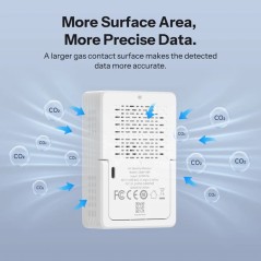 SONOFF AirGuard CO2 Matter Wi‑Fi | Moniteur de qualité de l’air intérieur