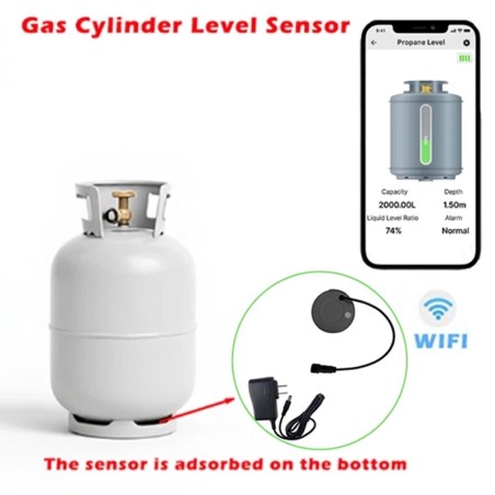 Jauge de niveau de réservoir de GPL et de propane à ultrasons intelligente Wi-Fi EPTTECH