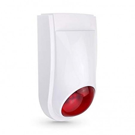 Sirena de alarma exterior WiFi inteligente Tuya con LED intermitente