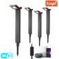 Kit 4 paletti LED RGBW da Giardino Wi-Fi Tuya | Alexa/Google