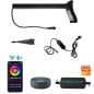 Kit Tuya 4 luces LED RGBW inteligentes con Wi-Fi para jardín con estacas y pincho