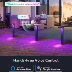 Kit 4 postes LED RGBW para Jardín Wi‑Fi Tuya | Alexa/Google