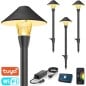 Tuya 4-Pack RGBW Smart Wi-Fi LED Mushroom Garden Lights