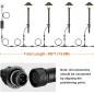 Lot de 4 lampes de jardin LED intelligentes Tuya RGBW Wi-Fi en forme de champignon