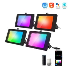 Tuya Smart Wi-Fi RGB LED Outdoor Spotlight Chain