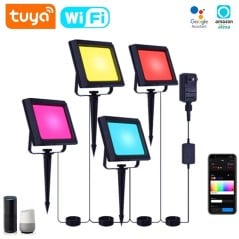 Tuya Catena di Faretti LED RGBIC Smart Wi-Fi da Esterno
