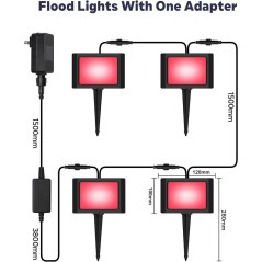 Set RGBIC Smart Wi‑Fi Spots Tuya IP67 | Tuinset