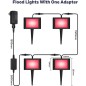 Tuya Smart Wi-Fi RGB LED Outdoor Spotlight Chain
