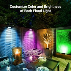 RGBIC Smart Wi‑Fi Spotlights Set Tuya IP67 | Garden Kit
