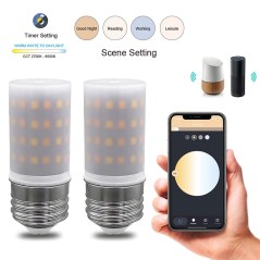 Ampoule LED Corn Smart E27 Tuya WiFi+BT CCT Gradable Alexa