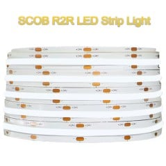 Striscia LED Bianca SCOB 24V 5m – Alta Resa CRI90, Luce Uniforme