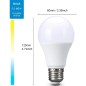 Tuya Smart Wi-Fi LED-Lampe CCT A60 E27 Dimmbar 9W