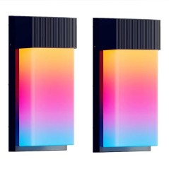 Smart Outdoor Tuya RGBCW 48W LED Wall Light Alexa Google