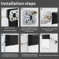 Applique murale LED intelligente Tuya RGBCW WiFi 48W pour extérieur IP65