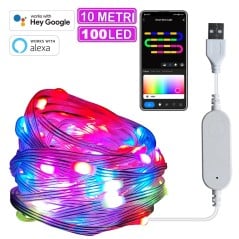 Tuya RGBIC LED-lichtsnoer Matter WiFi+Bluetooth IP65 USB