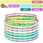 Bande LED COB RGBCCT de 5 mètres, 840 LED par mètre, alimentation CC 24 V.