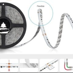 COB IC RGBCCT 24V Digitale SPI Adresserbare LED-strip