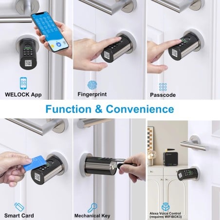 Welock ToucA71 6-in-1 Smart Bluetooth-Sicherheitstürschloss