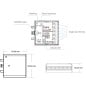 Unidad de control inteligente Tuya WiFi + RF + sensor de 6 canales para tiras LED de 12/24 V