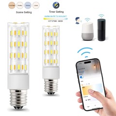 Slimme Lamp E14 WiFi+BT Tuya 2700–6500K Dimbaar Alexa Google