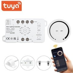 Centralita para Escaleras LED Smart Tuya Smart WiFi 25A con Mando