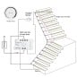 Kit de controlador de iluminación LED para escaleras Tuya Smart WiFi con control remoto