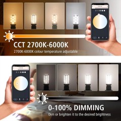 Tuya Lampadina LED Corn G9 Smart WiFi Bianco Variabile