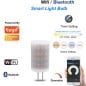 Ampoule LED connectée Tuya Smart WiFi G4 12V à couleur maïs et température de couleur variable
