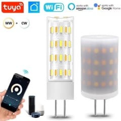 Tuya Bombilla Inteligente WiFi G4 12V LED Corn CCT Regulable