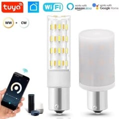 Tuya Smart WiFi-Glühbirne BA15S 12V LED Corn CCT dimmbar