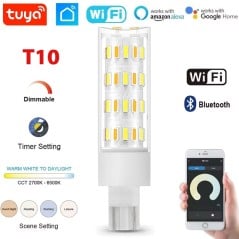 Tuya Smart WiFi Glühbirne T10 12V LED Maiskolben CCT Dimmbar