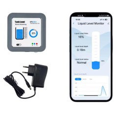 Tuya Medidor de Nivel de Agua WiFi para Depósito con Pantalla LCD + Cable de 15 m