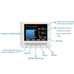 Tuya Medidor de Nivel de Agua WiFi para Depósito con Pantalla LCD + Cable de 15 m