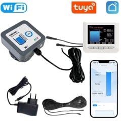 Tuya Medidor de Nivel de Agua WiFi para Depósito con Pantalla LCD + Cable de 15 m