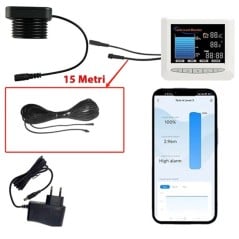 Tuya WiFi Tank Level Gauge with Display + 15 m Extension