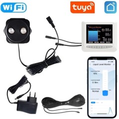 Medidor de Nivel para Depósito Tuya WiFi con Pantalla + Prolongador de 15 m