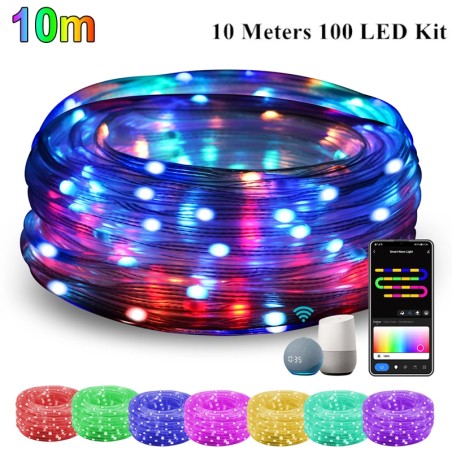 Tuya Luci a Corda LED RGBIC Smart WiFi e Bluetooth