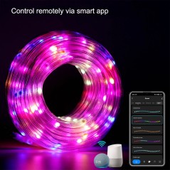 Smart Tuya WiFi RGBIC LED-slang IP65 Alexa Google